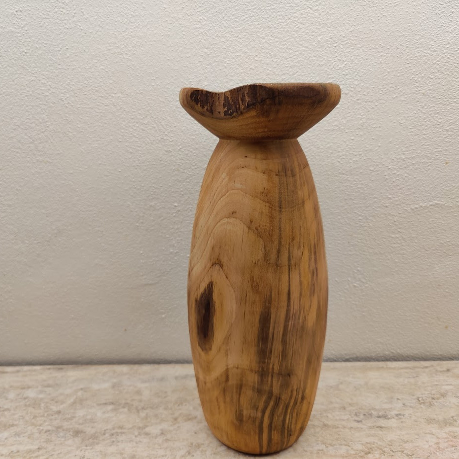 Vase Drejet I Træ 3