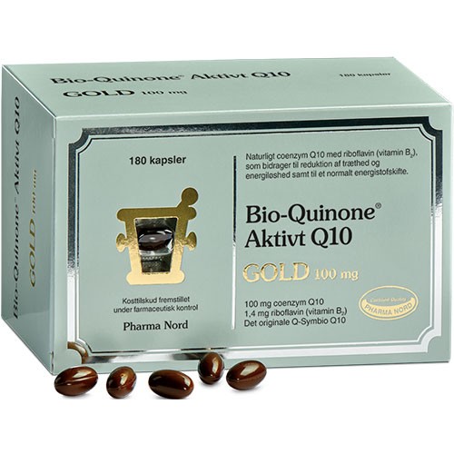 Bio Quinone Aktivt Q10 Gold 100 Mg   180 Kapsler