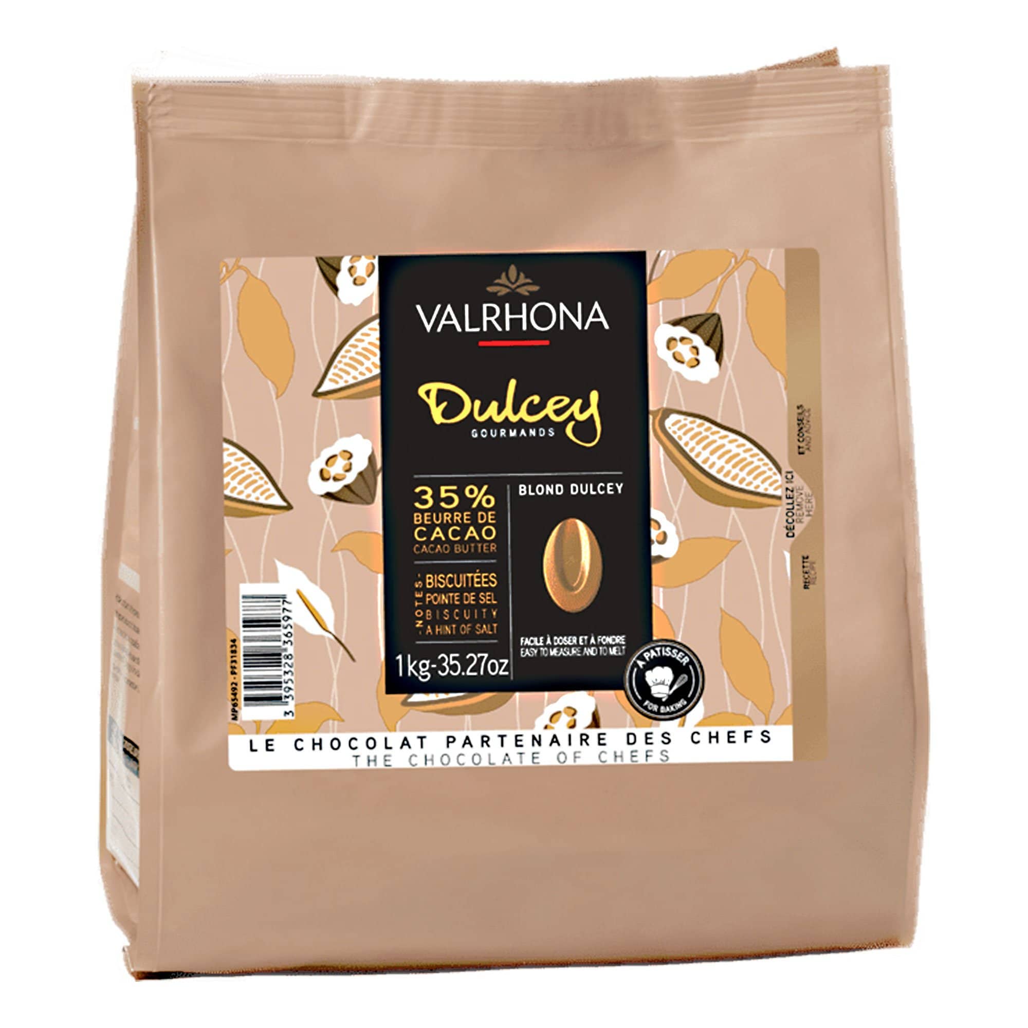 Dulcey 35% Choklade, 1 Kg fra Valrhona