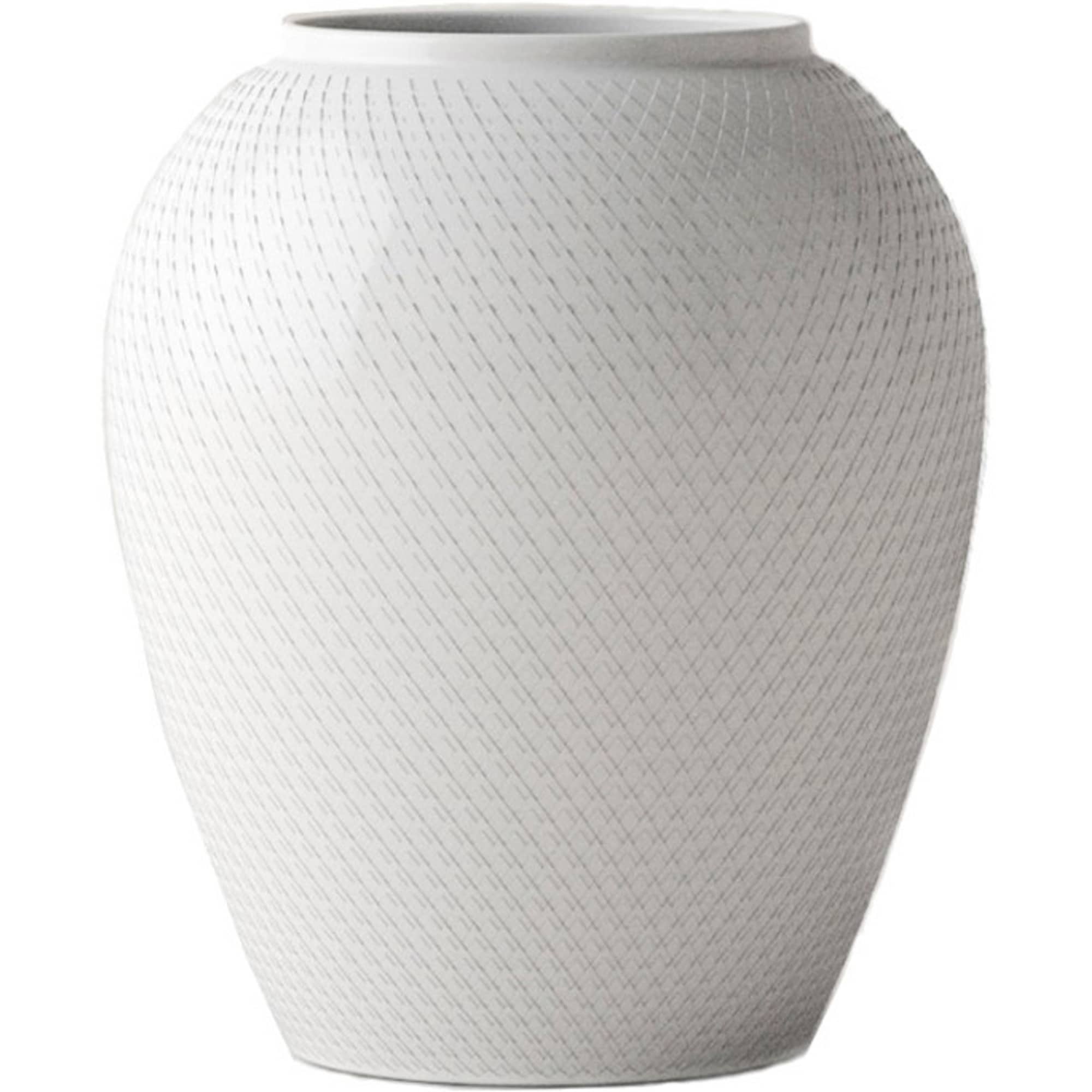 Rhombe Vase, 25 Cm. fra Lyngby Porcelæn