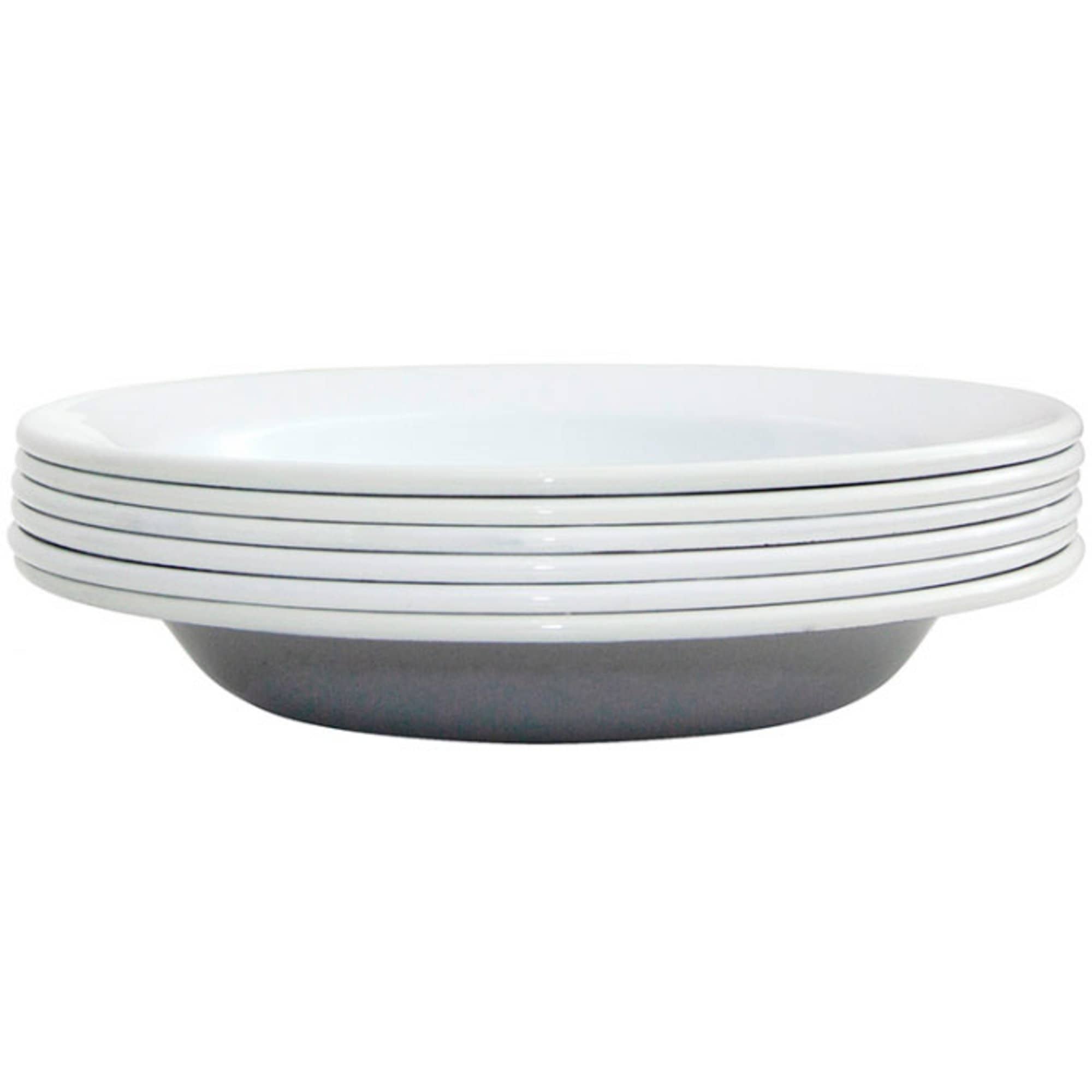 Dyb Tallerken 22 Cm. 6 Stk. Grå fra Kockums Jernverk