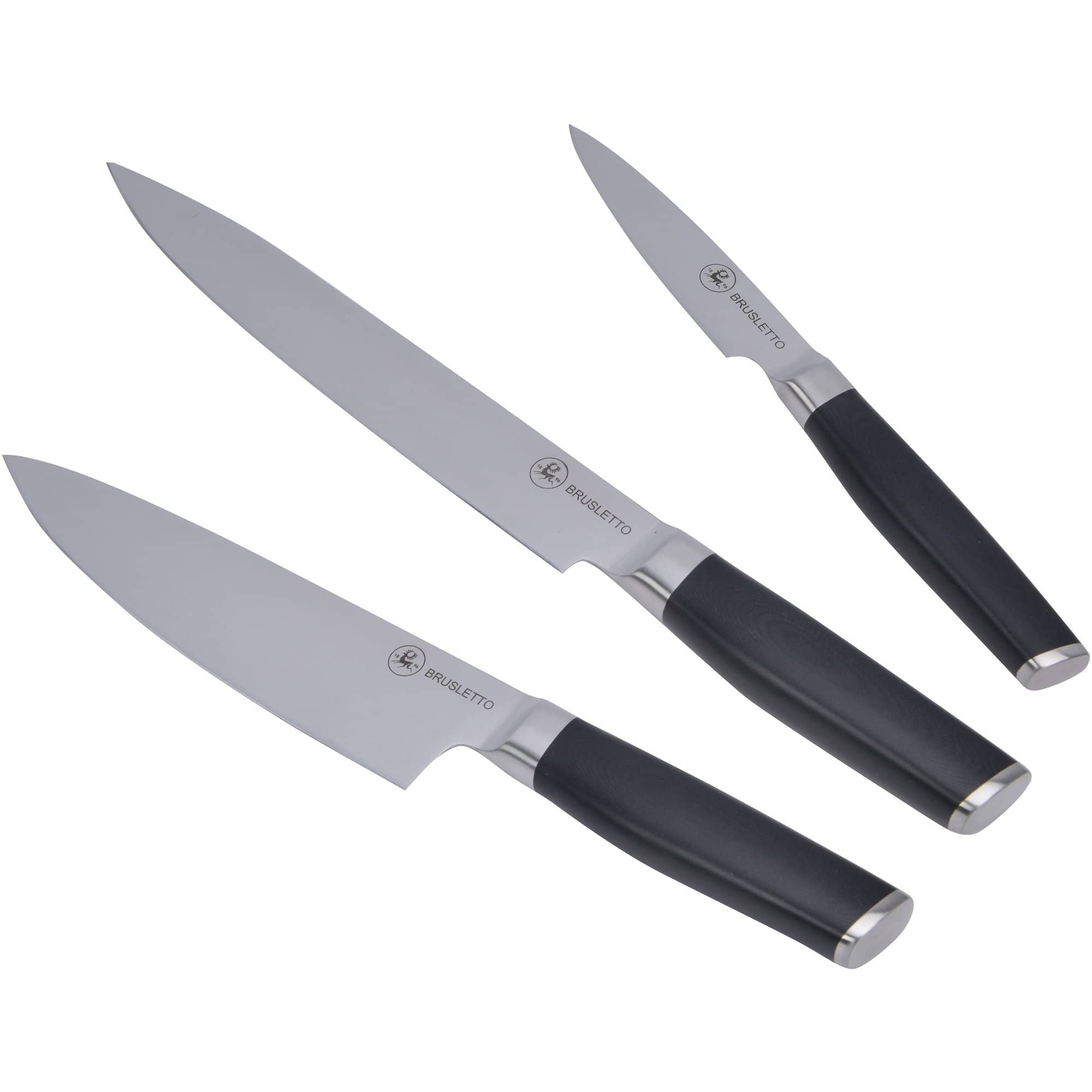 Knivsæt, Sort, 3 Dele fra Brusletto