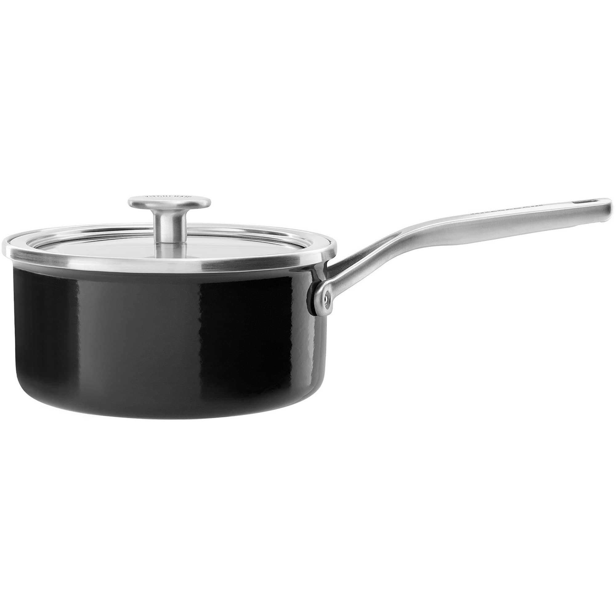 Cookware Collection Kasserolle M Låg 18 Cm. Sort fra Kitchenaid