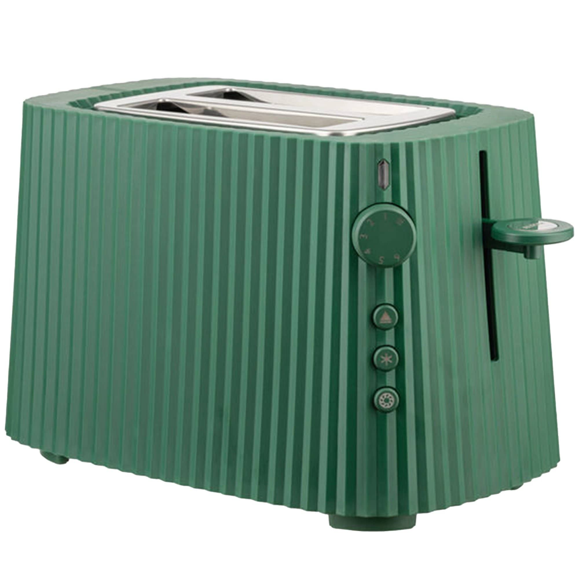 Plissé Brødrister 2 Skiver, Grøn fra Alessi