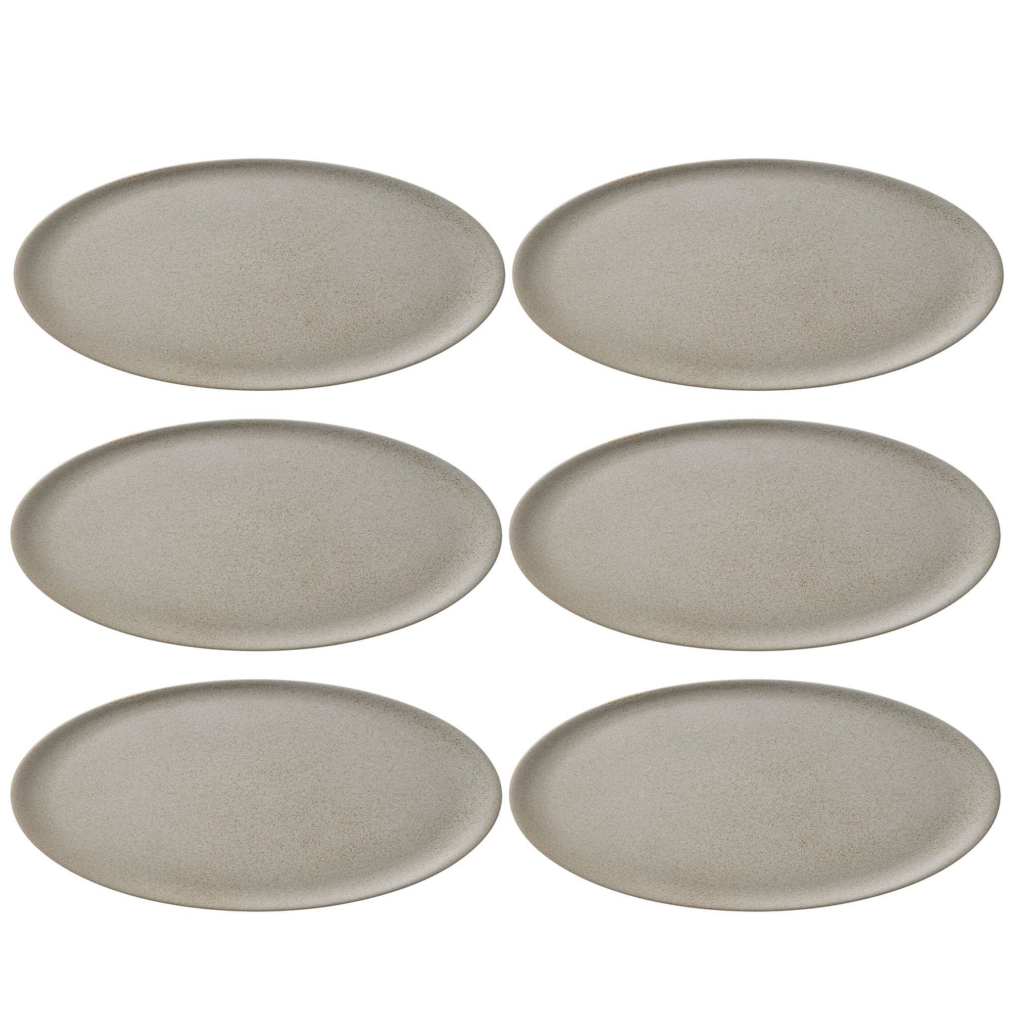 Raw Middagstallerken 28 Cm, Beige, 6 Stk. fra Aida