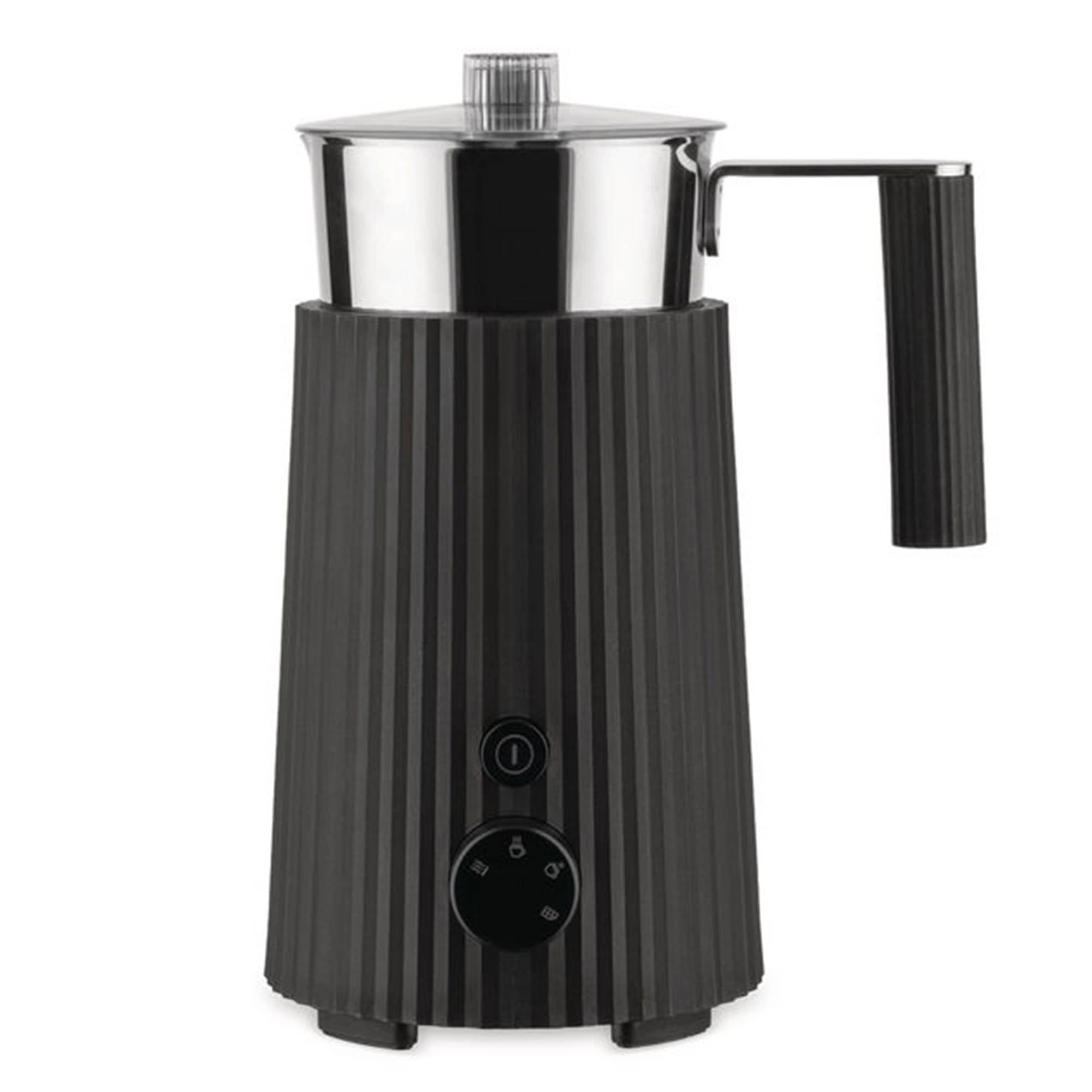 Plissé Multi Function Mælkeskummer Til Induktion, Sort fra Alessi
