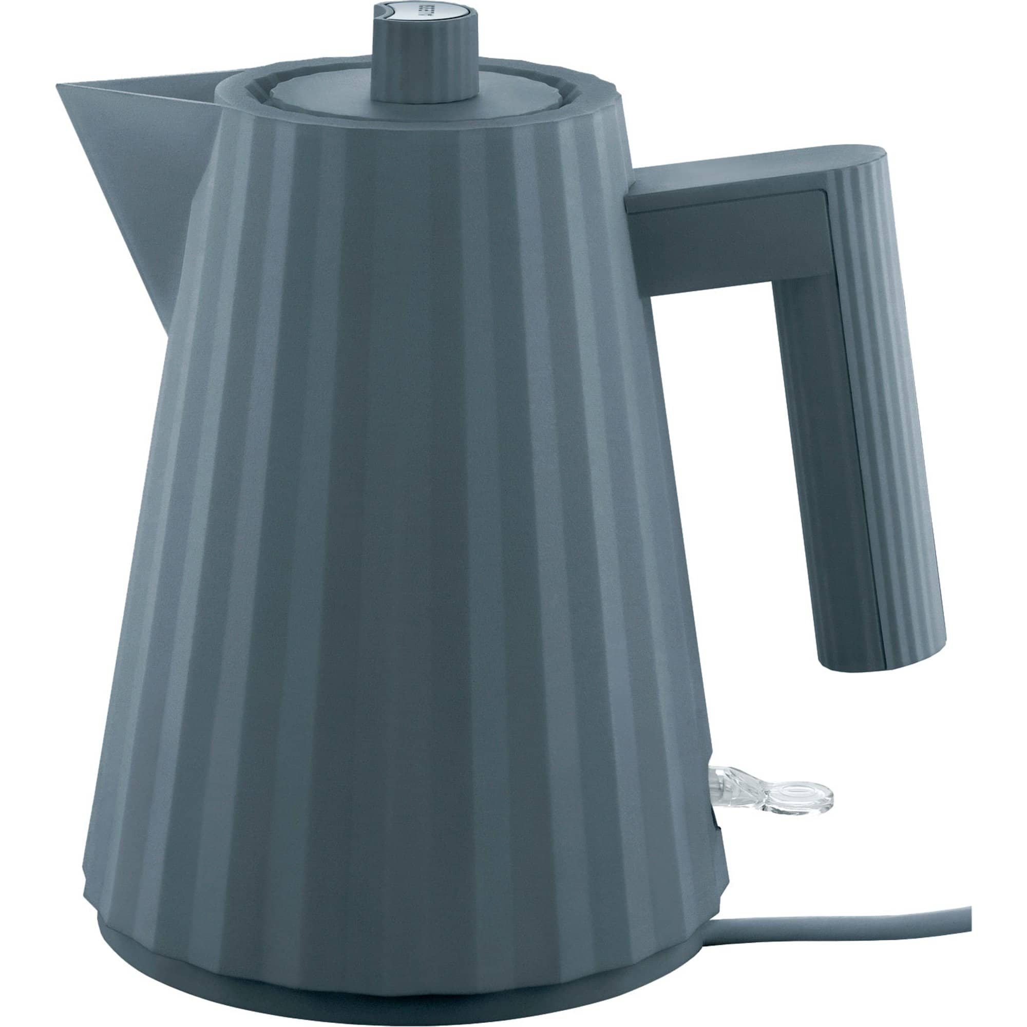 Mdl06 Plissé Elkedel 1 Liter, Grå fra Alessi