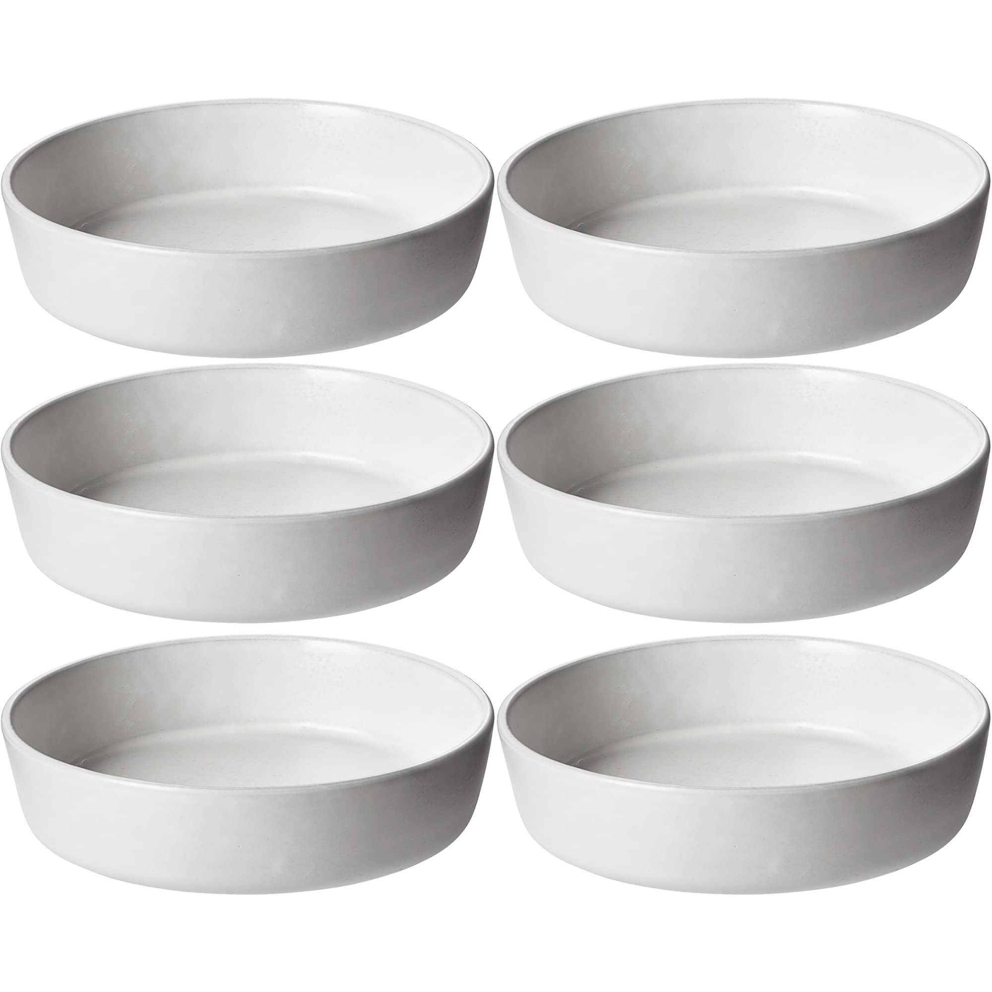 Raw Dyb  Tallerken, Arctic White, 6 Stk. fra Aida