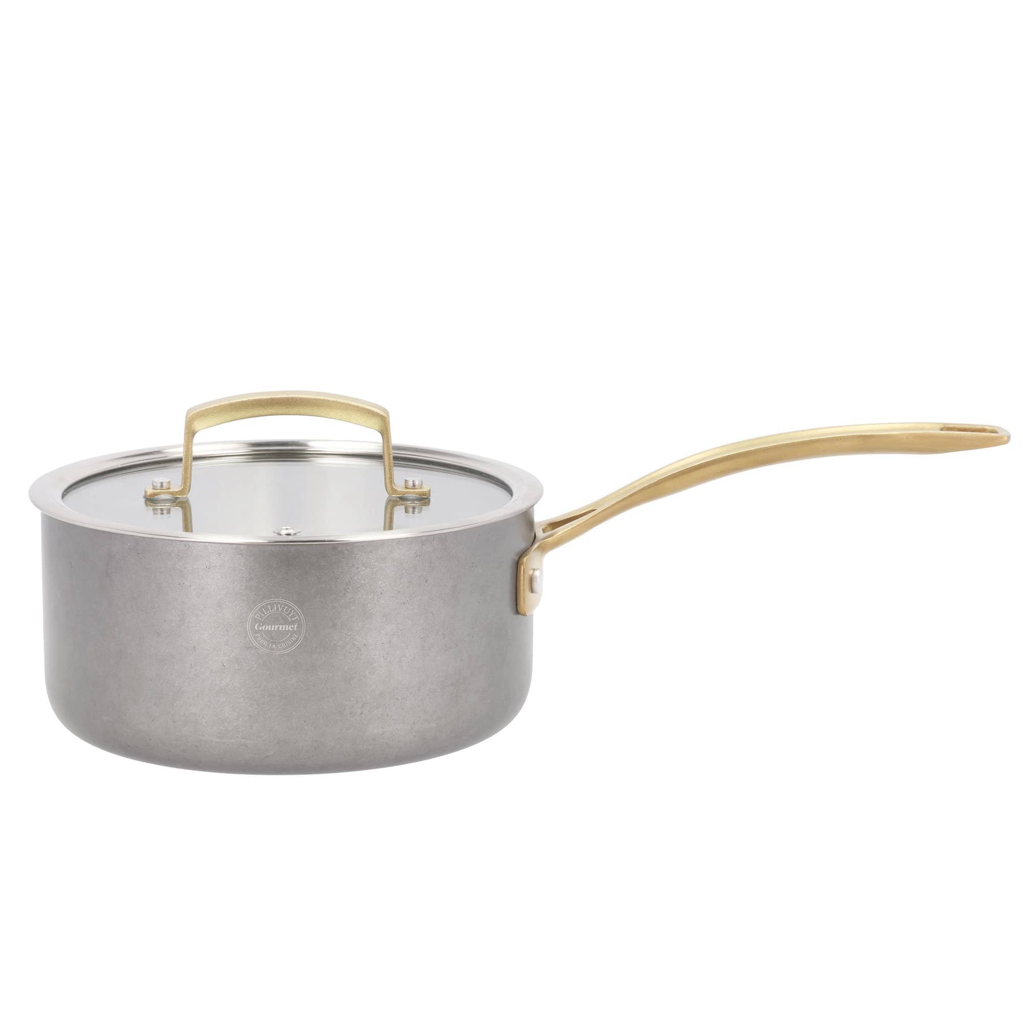 Durance Kasserolle Med Låg 12 Liter 18 Cm, Rustfrit Stål fra Pillivuyt
