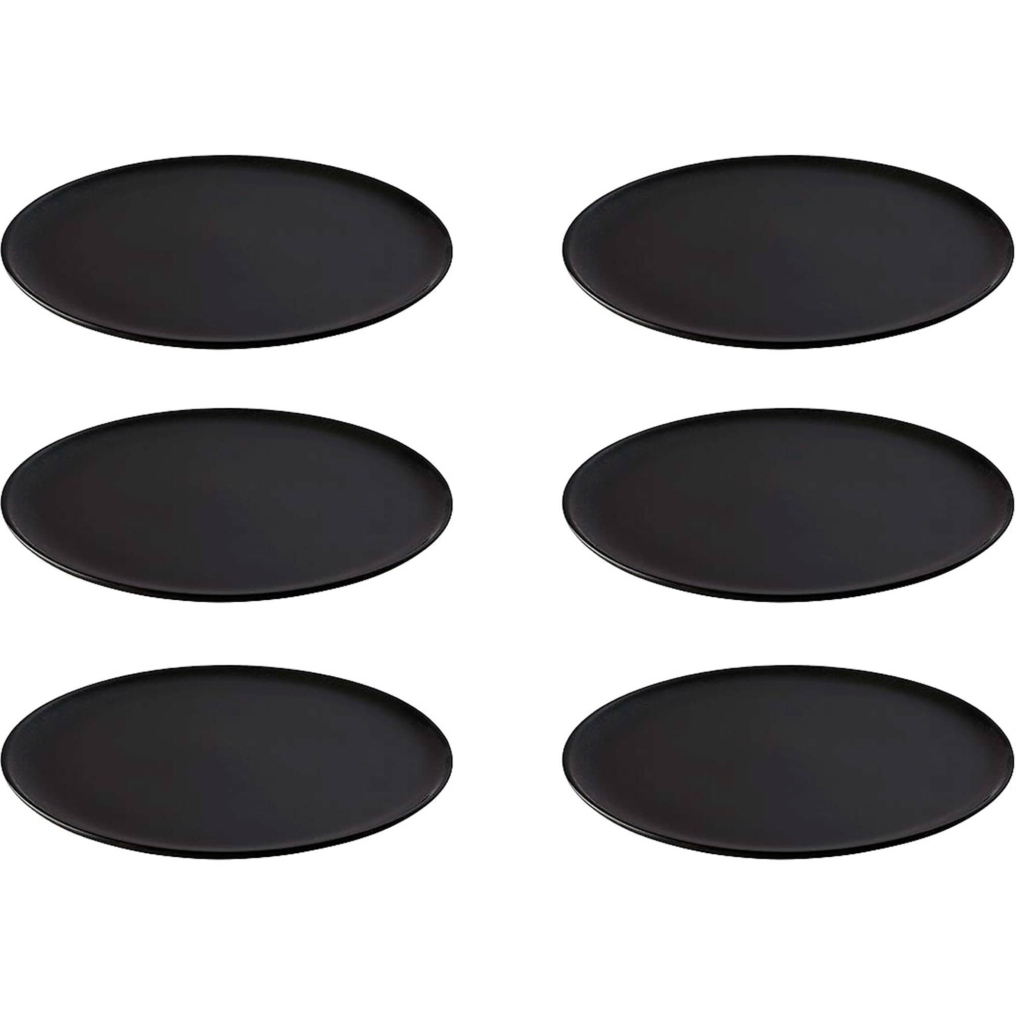 Raw Middagstallerken 28 Cm, Titanium Black, 6 Stk. fra Aida