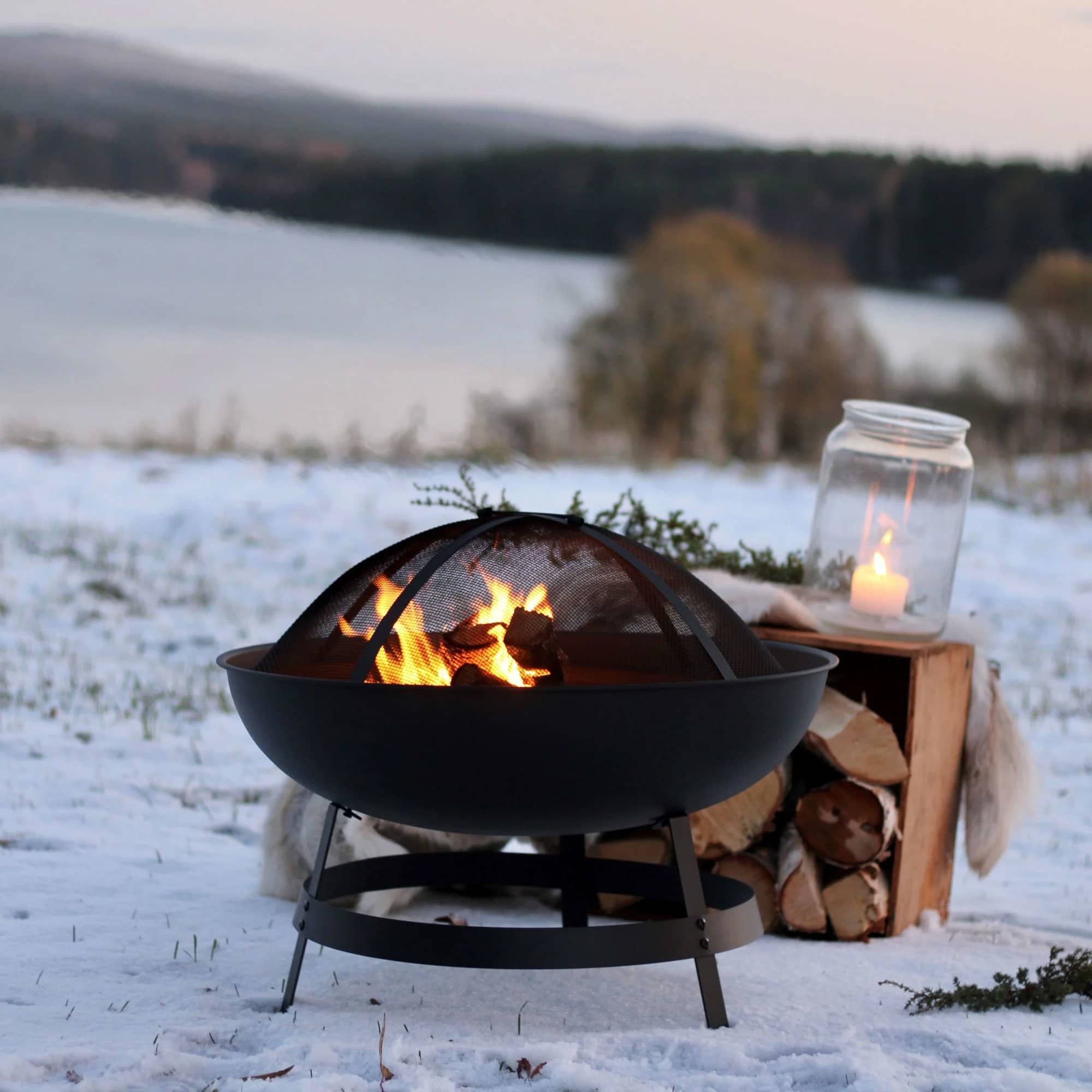 Traditional Ildsted + Gnistbeskyttelse fra Mareld