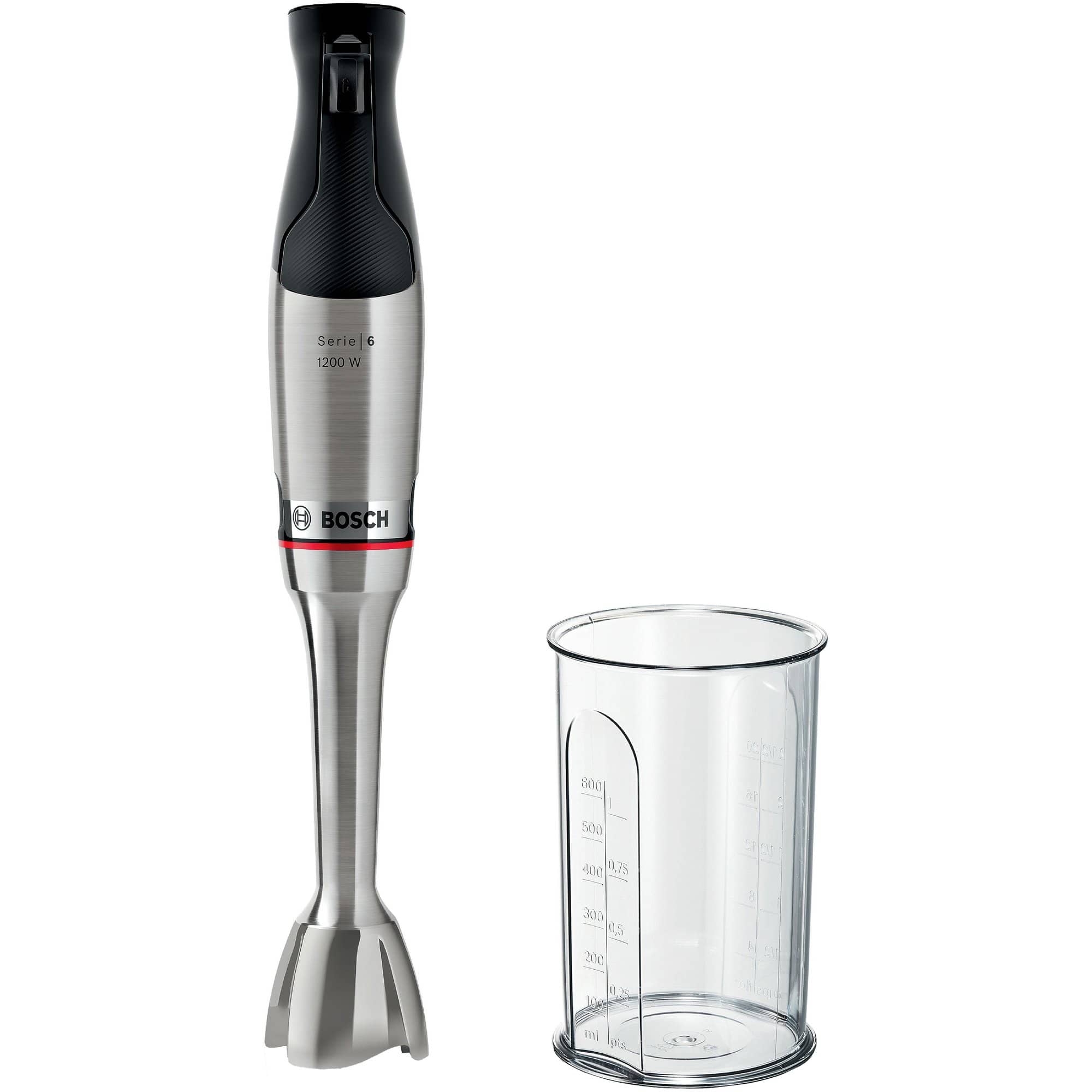 Serie 6 Ergomaster Msm6m810 Stavblender 1200 Watt, Rustfrit Stål fra Bosch