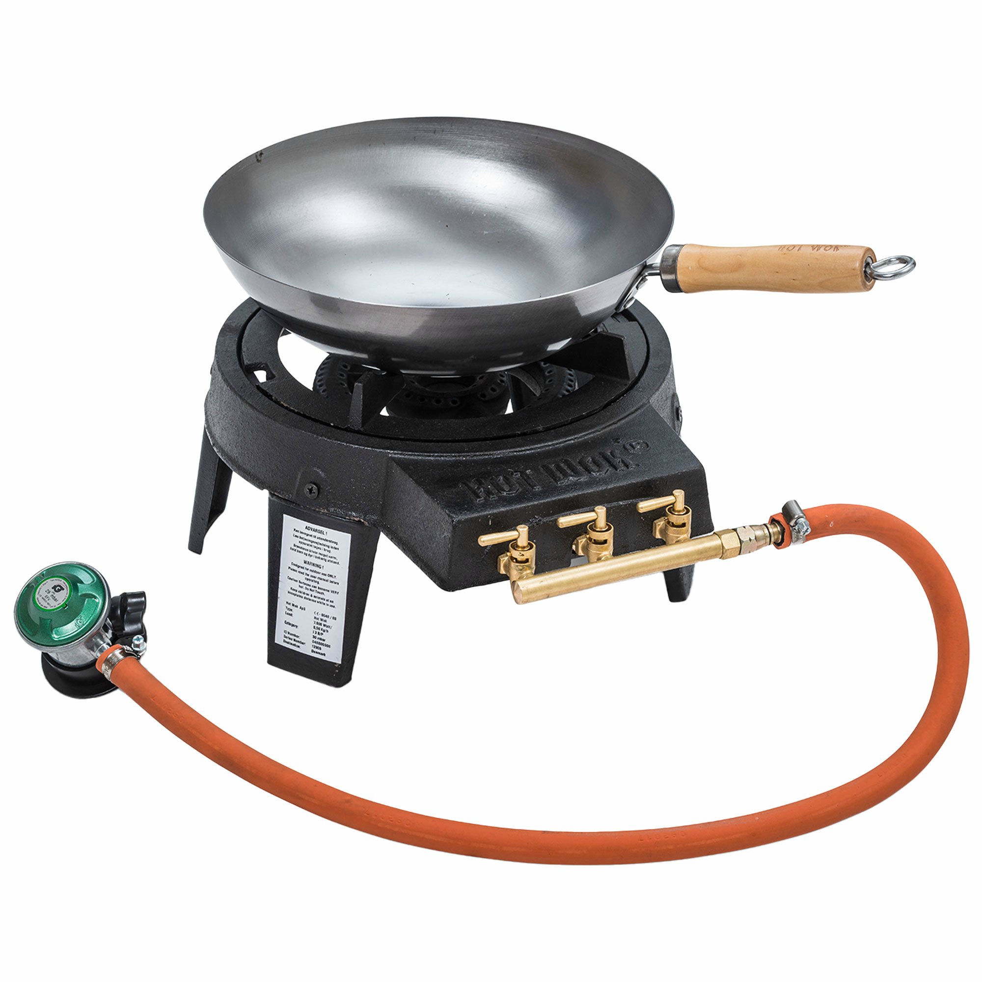 Gasbrænder 7 Kw Inkl. Regulator Og Wok fra Hot Wok