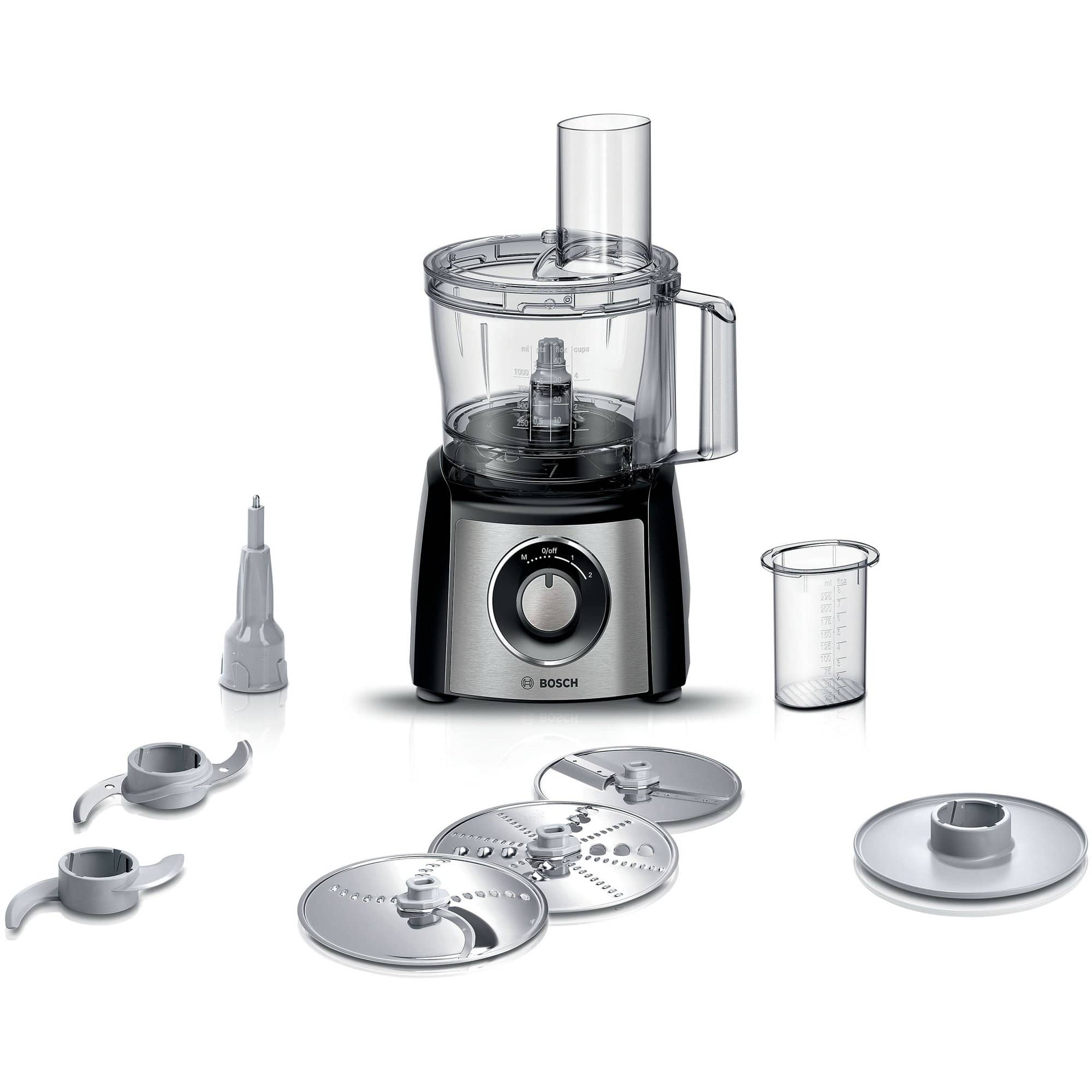 Foodprocessor, 800 W, Vendbar Skæreskive fra Bosch