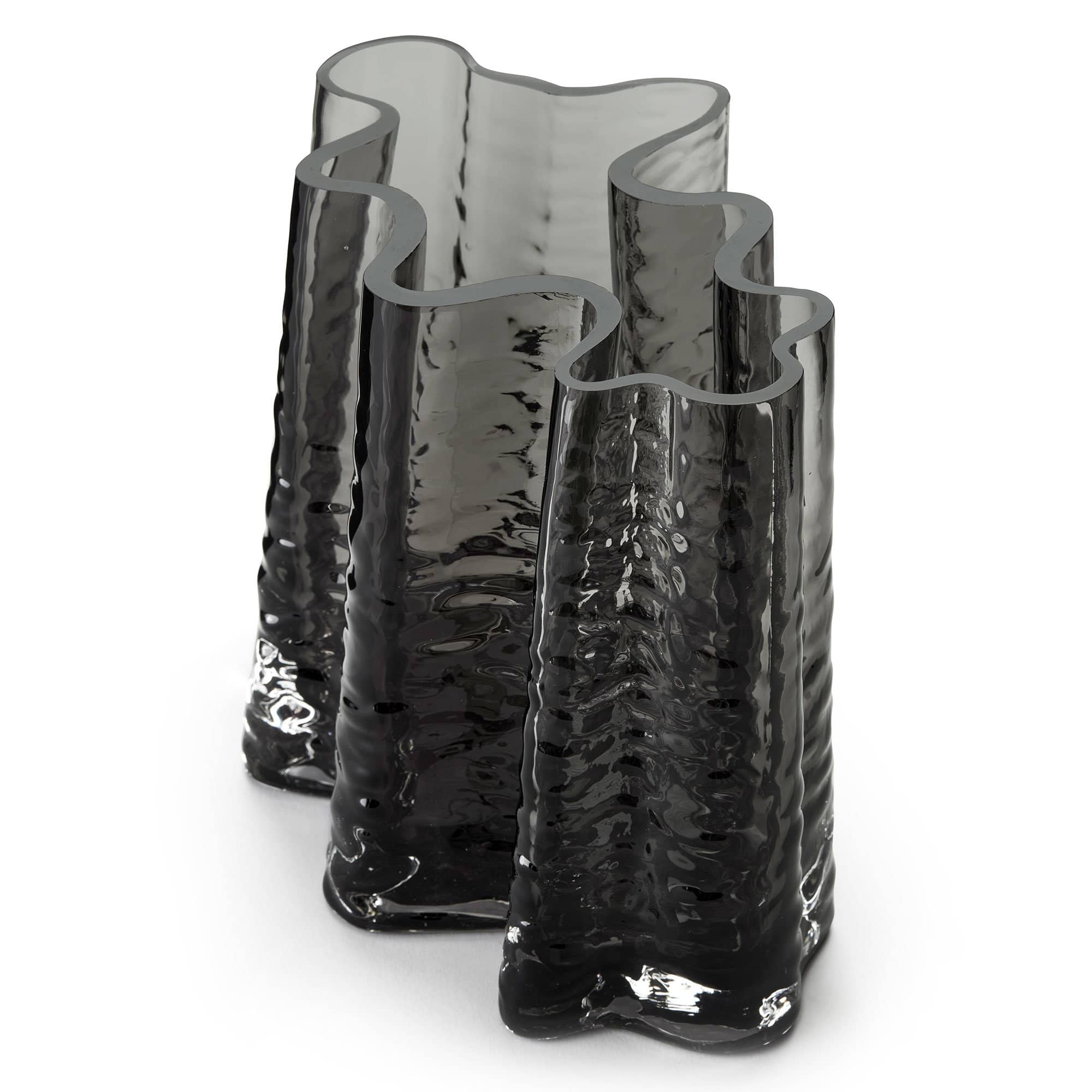 Gry Wide Vase, 19 Cm, Smoke fra Cooee Design