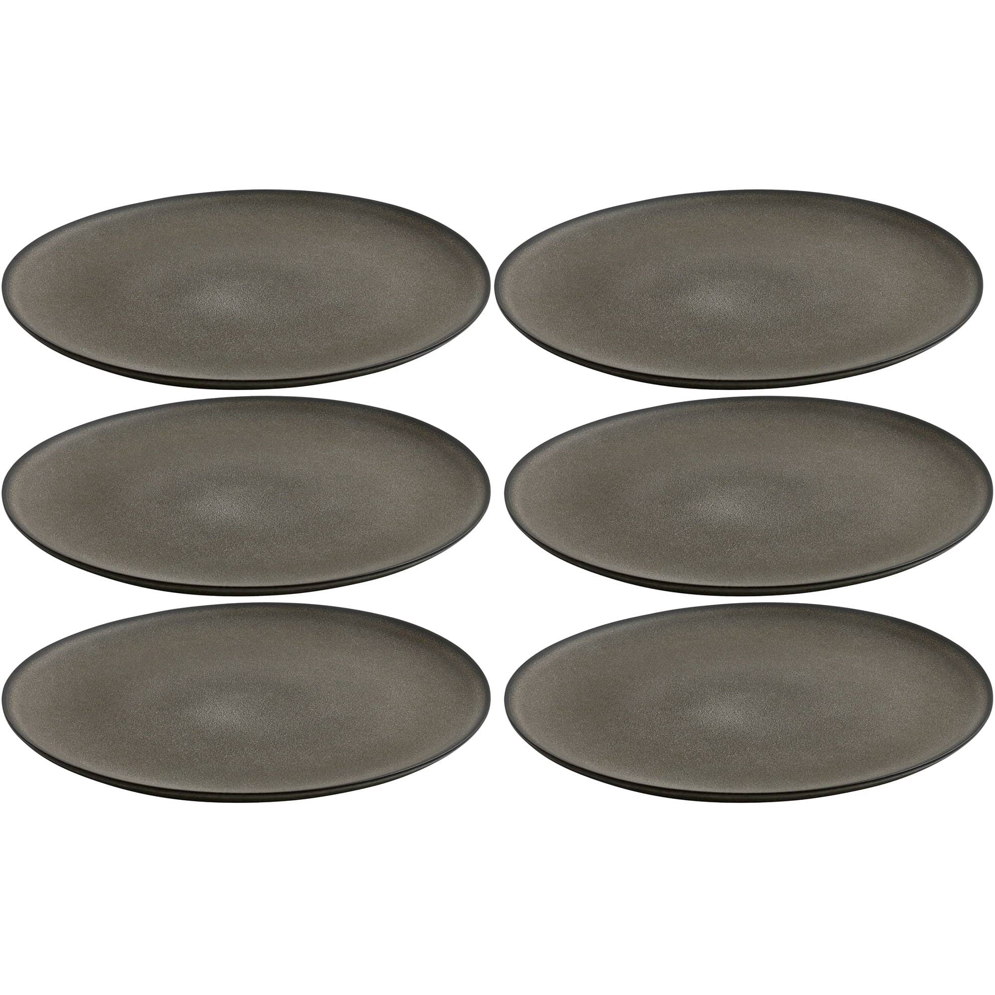 Raw Frokosttallerken 23 Cm, Forest Brown, 6 Stk. fra Aida