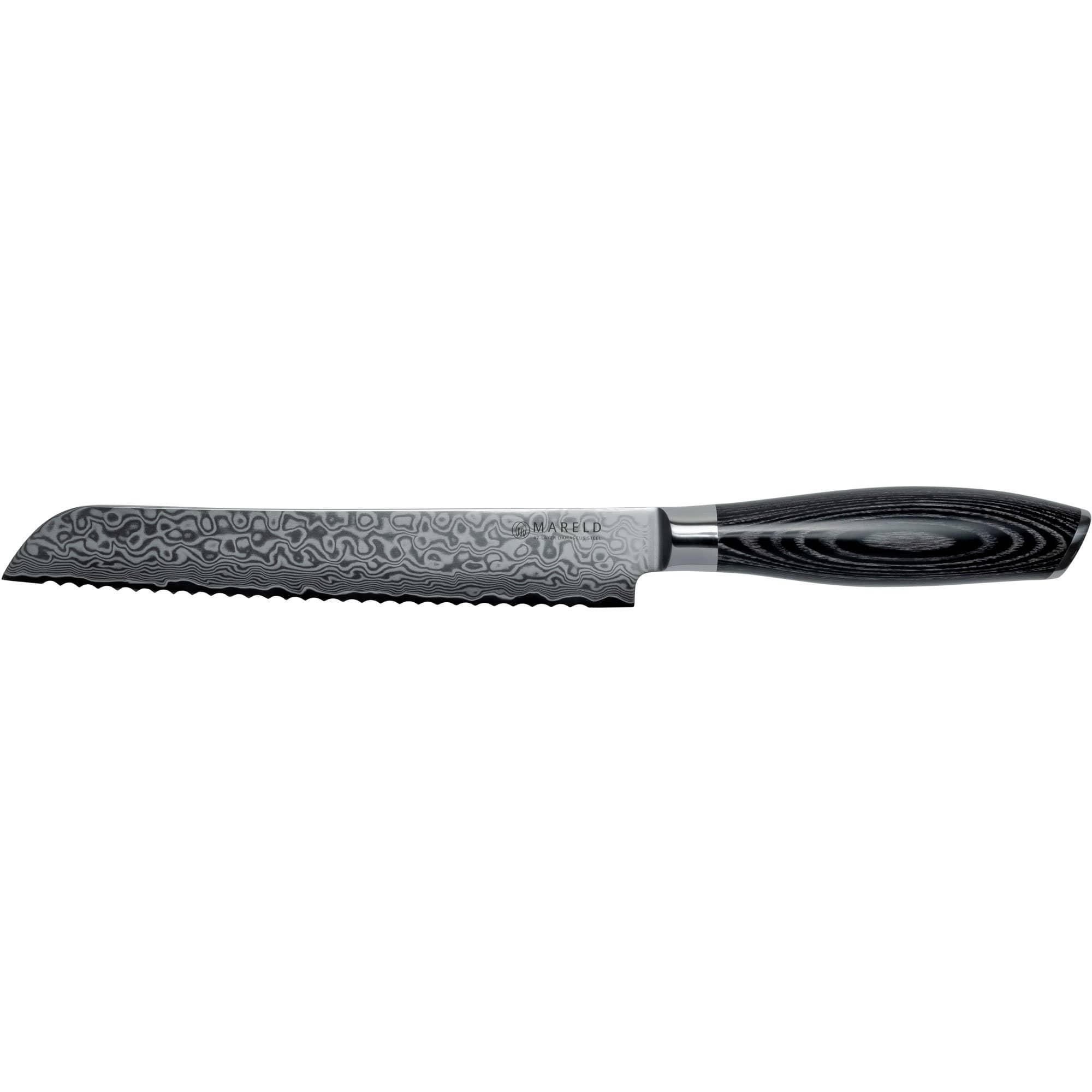 Akio Brødkniv 20 Cm, Sort fra Mareld