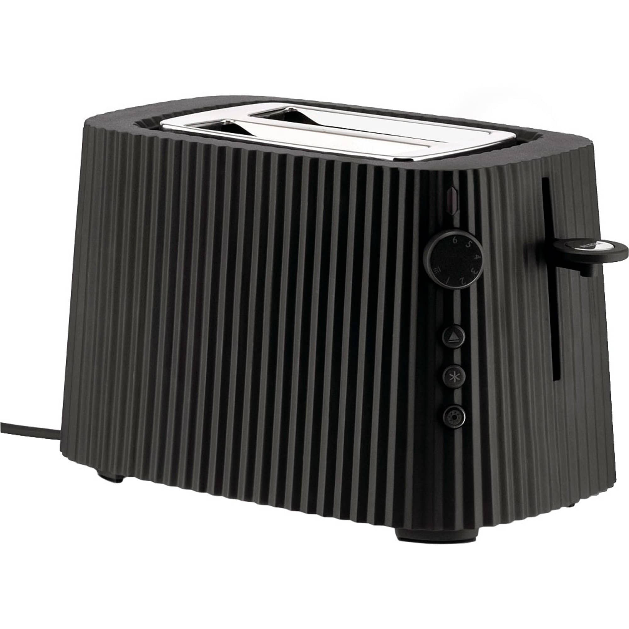 Plissé Toaster, Sort fra Alessi
