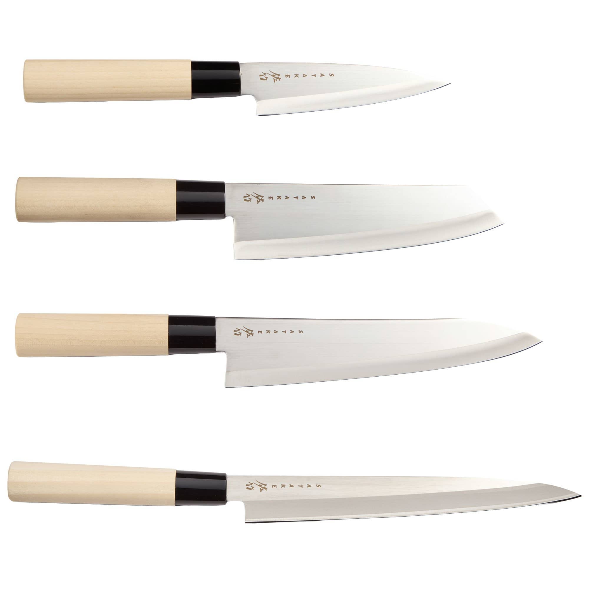 Houcho Med 4 Knive Leveret I Balsaboks fra Satake