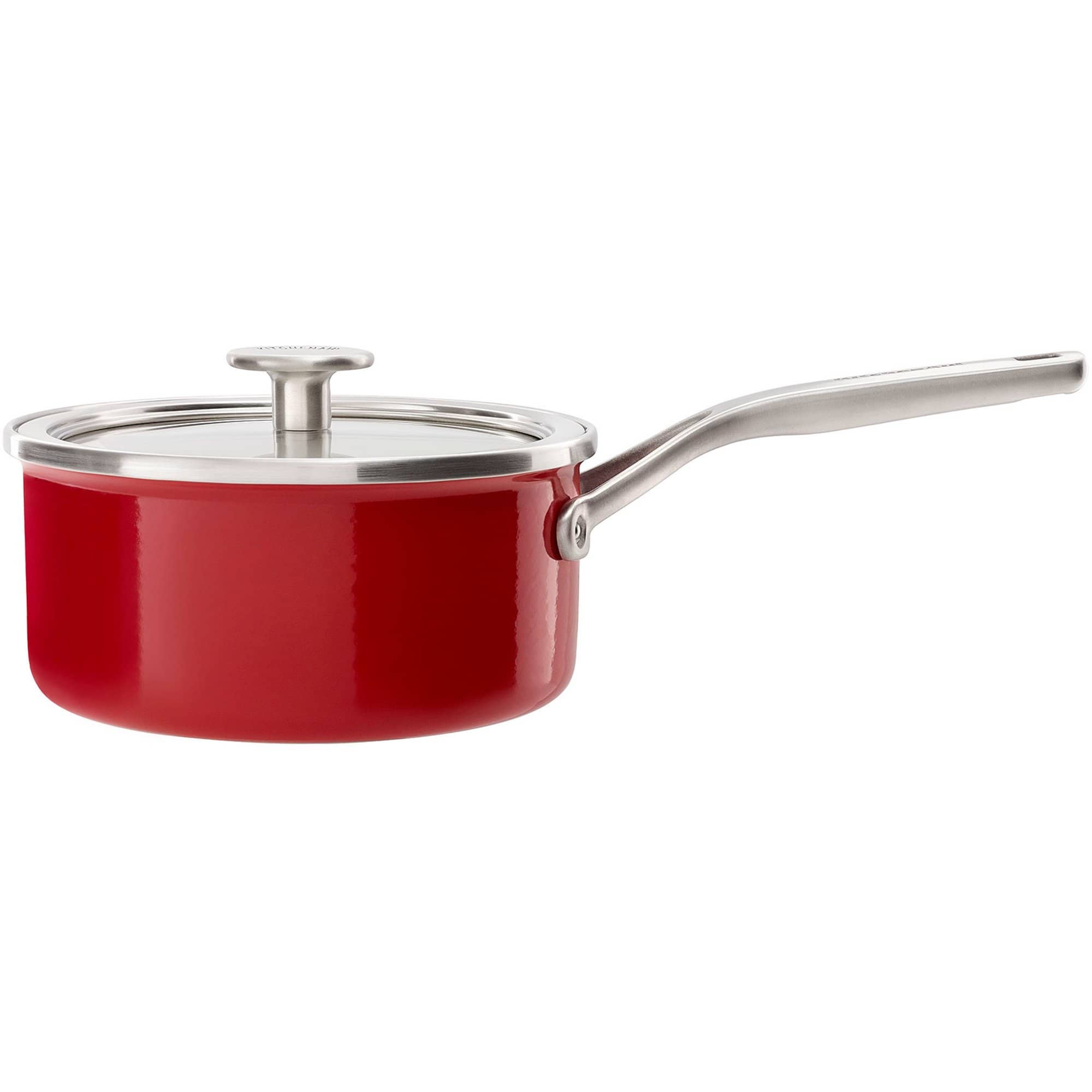 Cookware Collection Kasserolle M Låg 18 Cm. Rød fra Kitchenaid