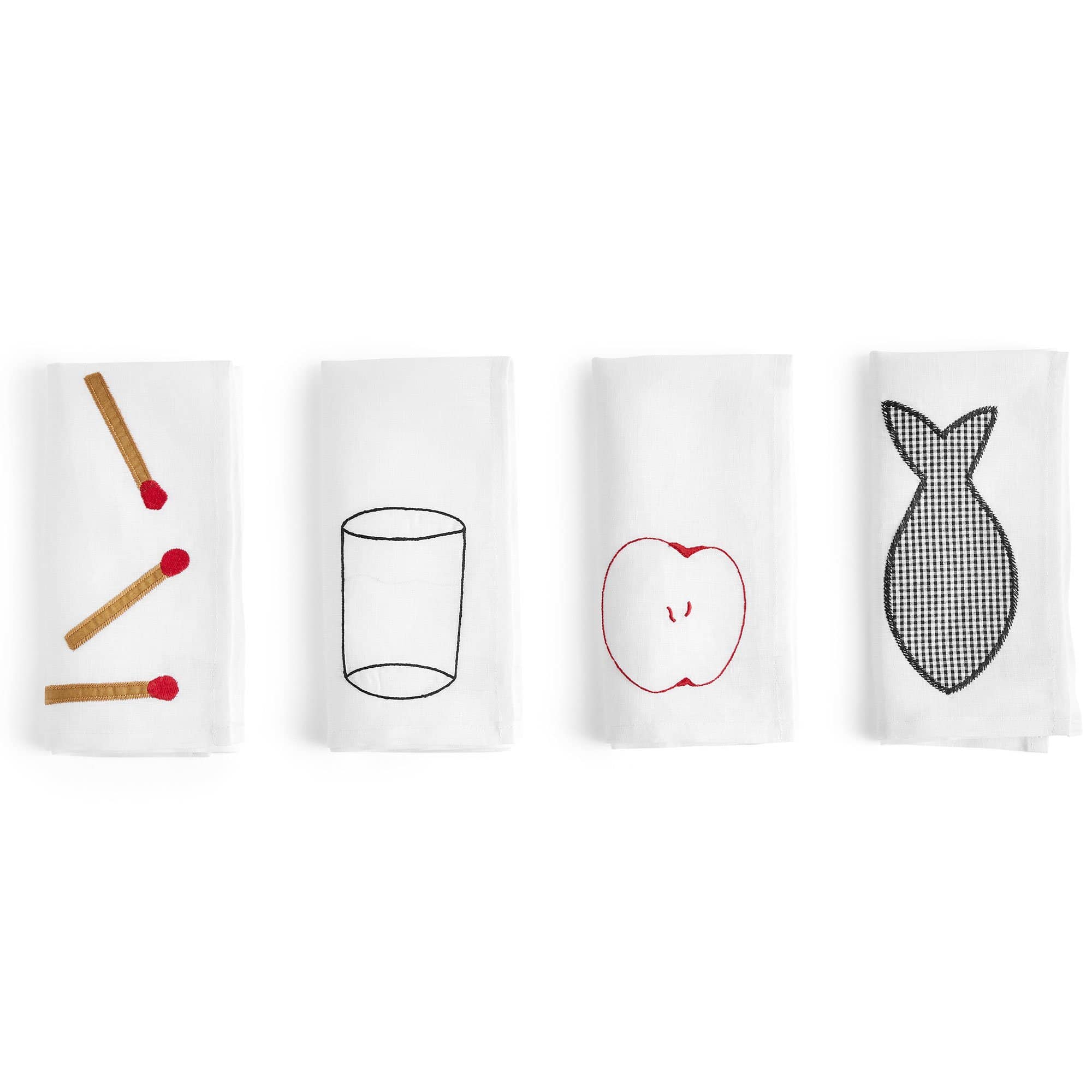 Sobremesa Stofserviet 4 Pack, Hvid fra Hay