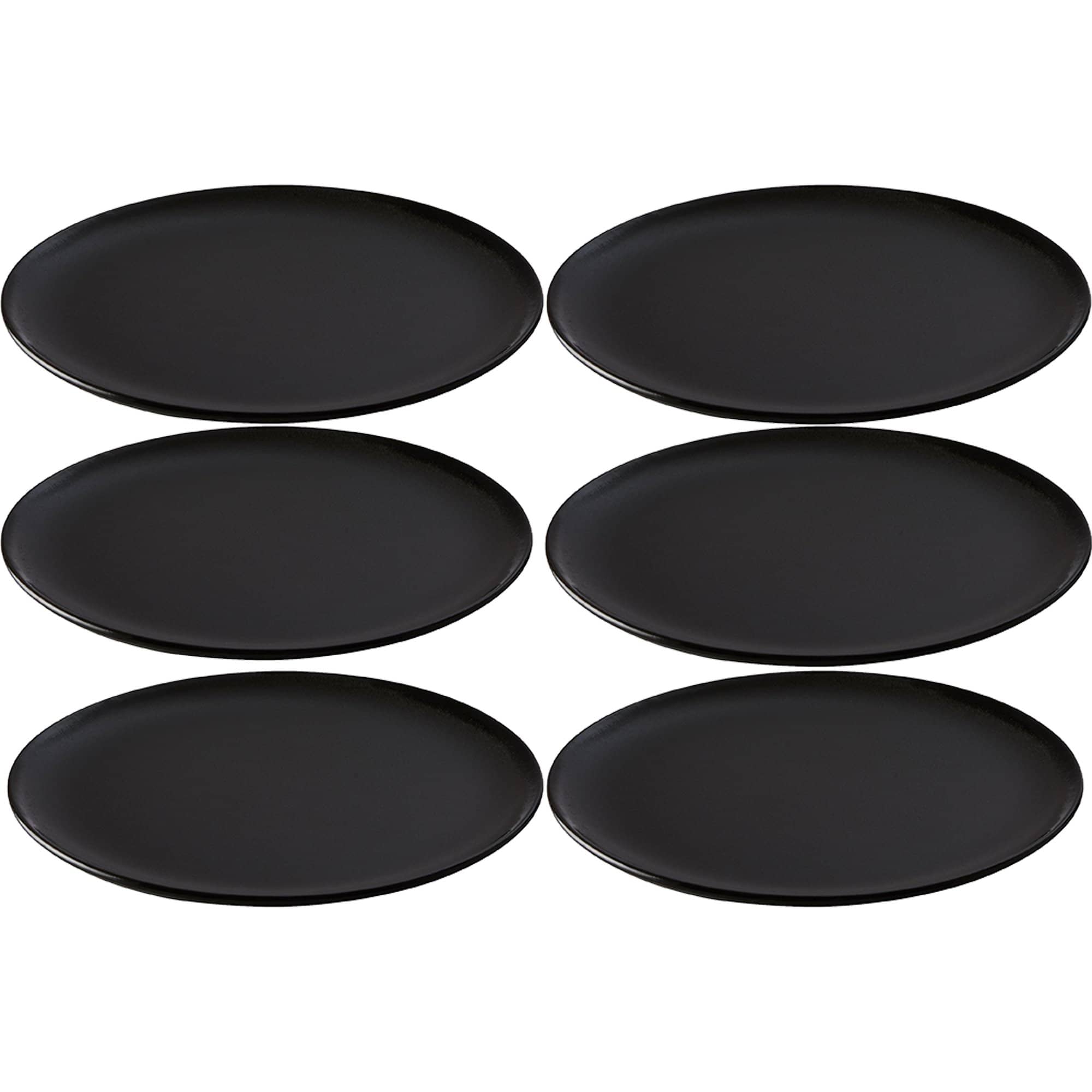 Raw Frokosttallerken 23 Cm, Titanium Black, 6 Stk. fra Aida