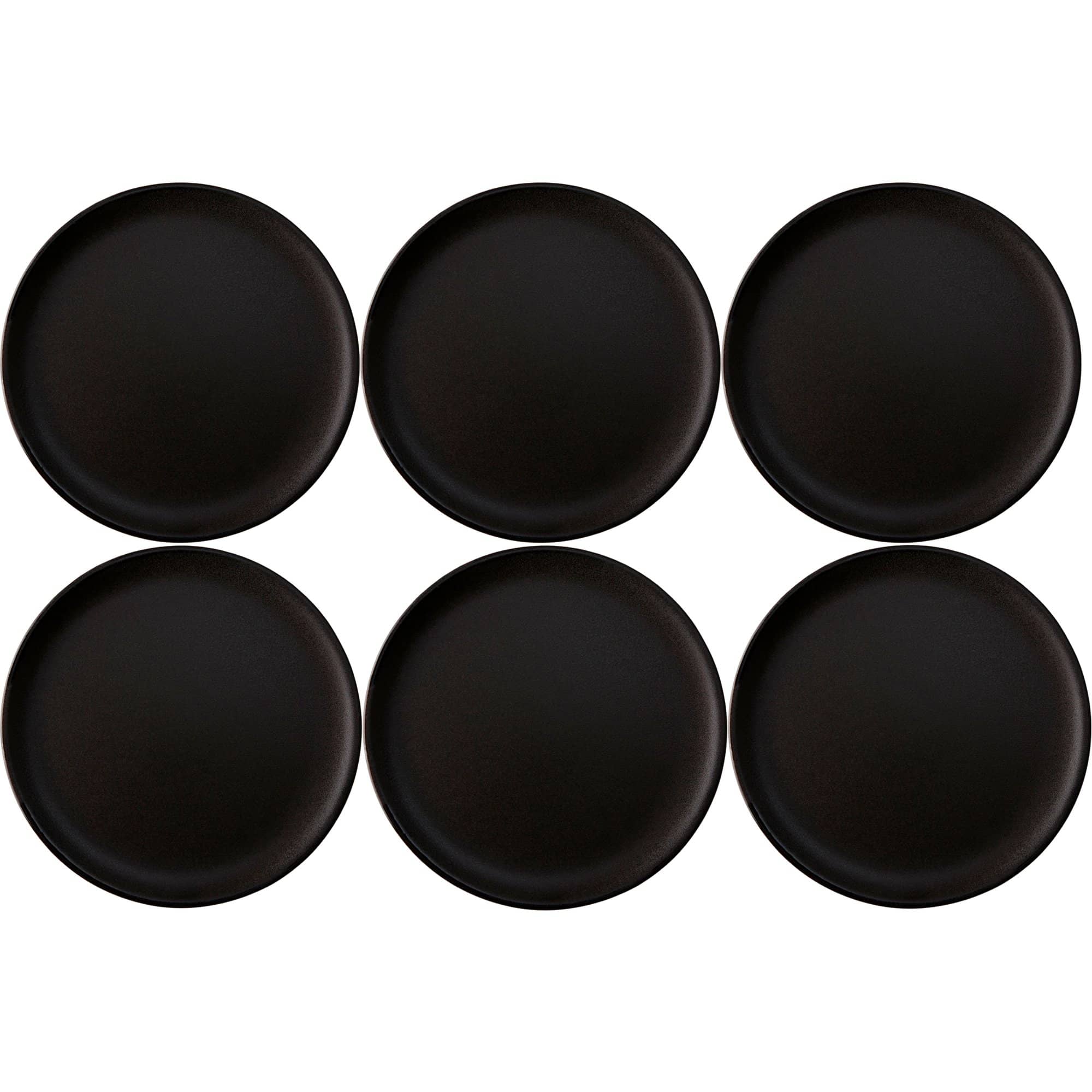 Raw Desserttallerken, Titanium Black, 6 Stk. fra Aida