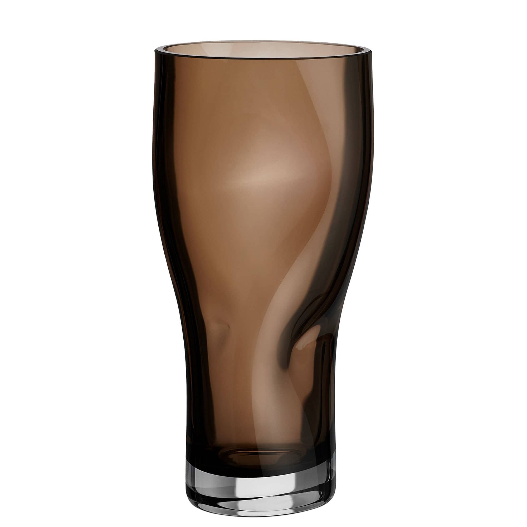 Squeeze Vase 23 Cm, Smokey Brown fra Orrefors