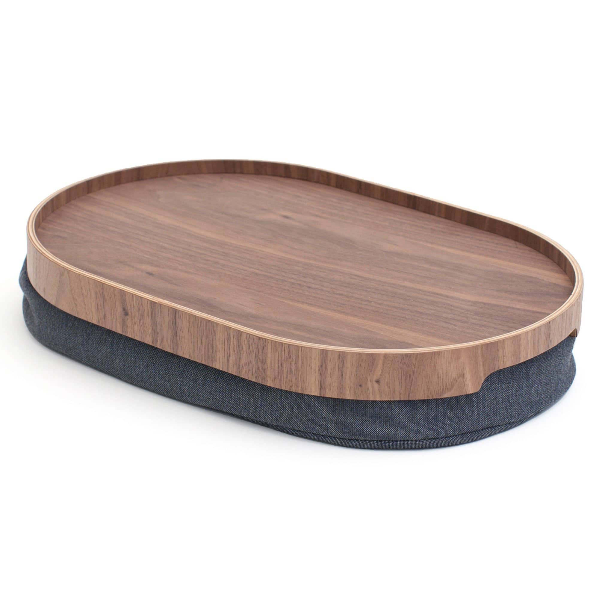 Curveline Serveringsbakke Anti Slip, Medium, Valnød fra Bosign