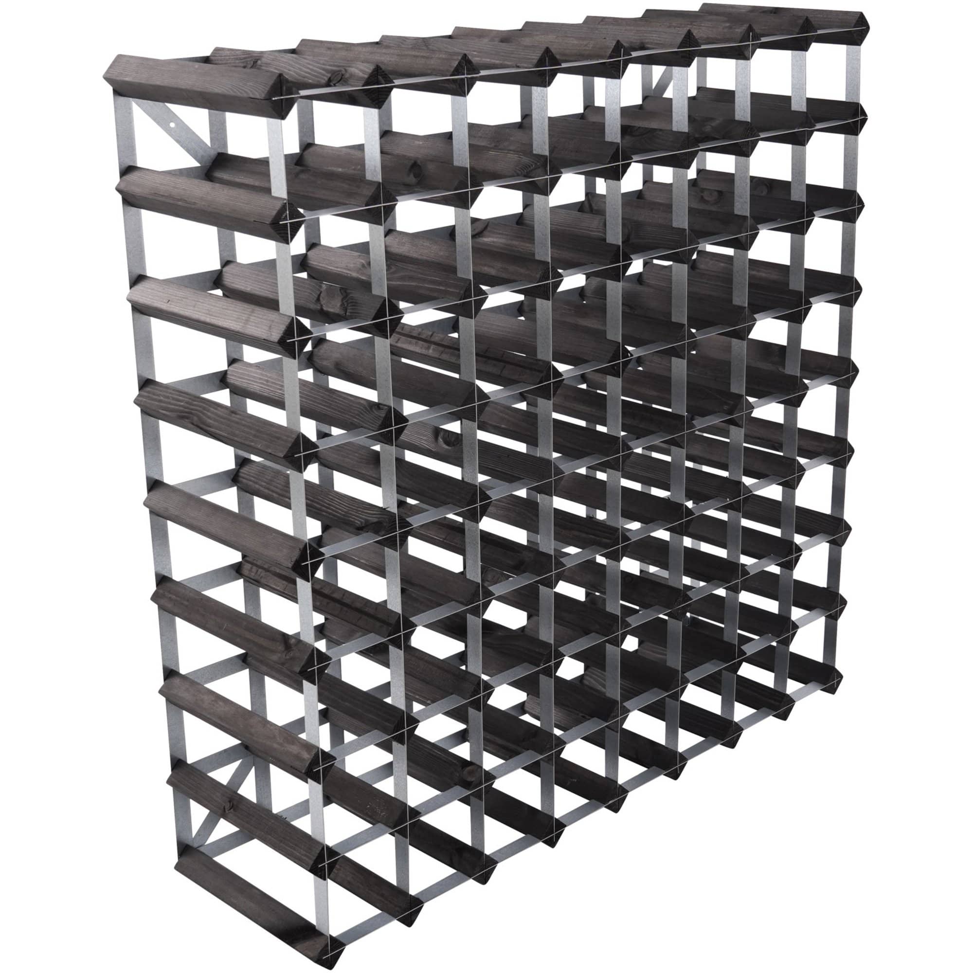 Vinstativ Black Ash 72 Flasker fra Traditional Wine Rack