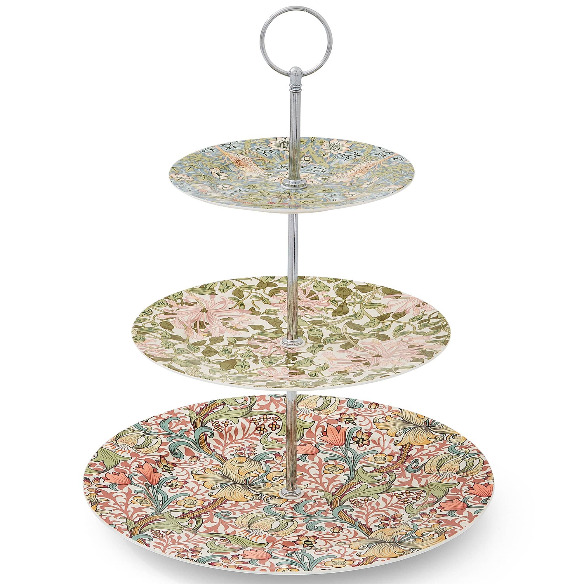 Kagefad, Strawberry Thief Honeysuckle Golden Lily fra Spode