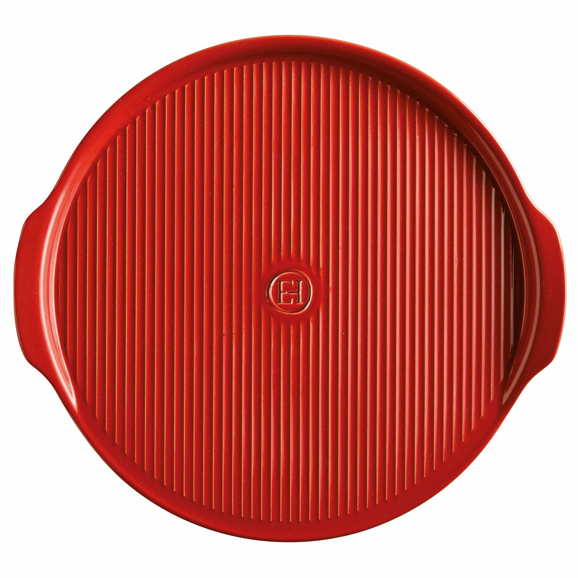 Rillet Pizzasten ø40 Cm, Rød