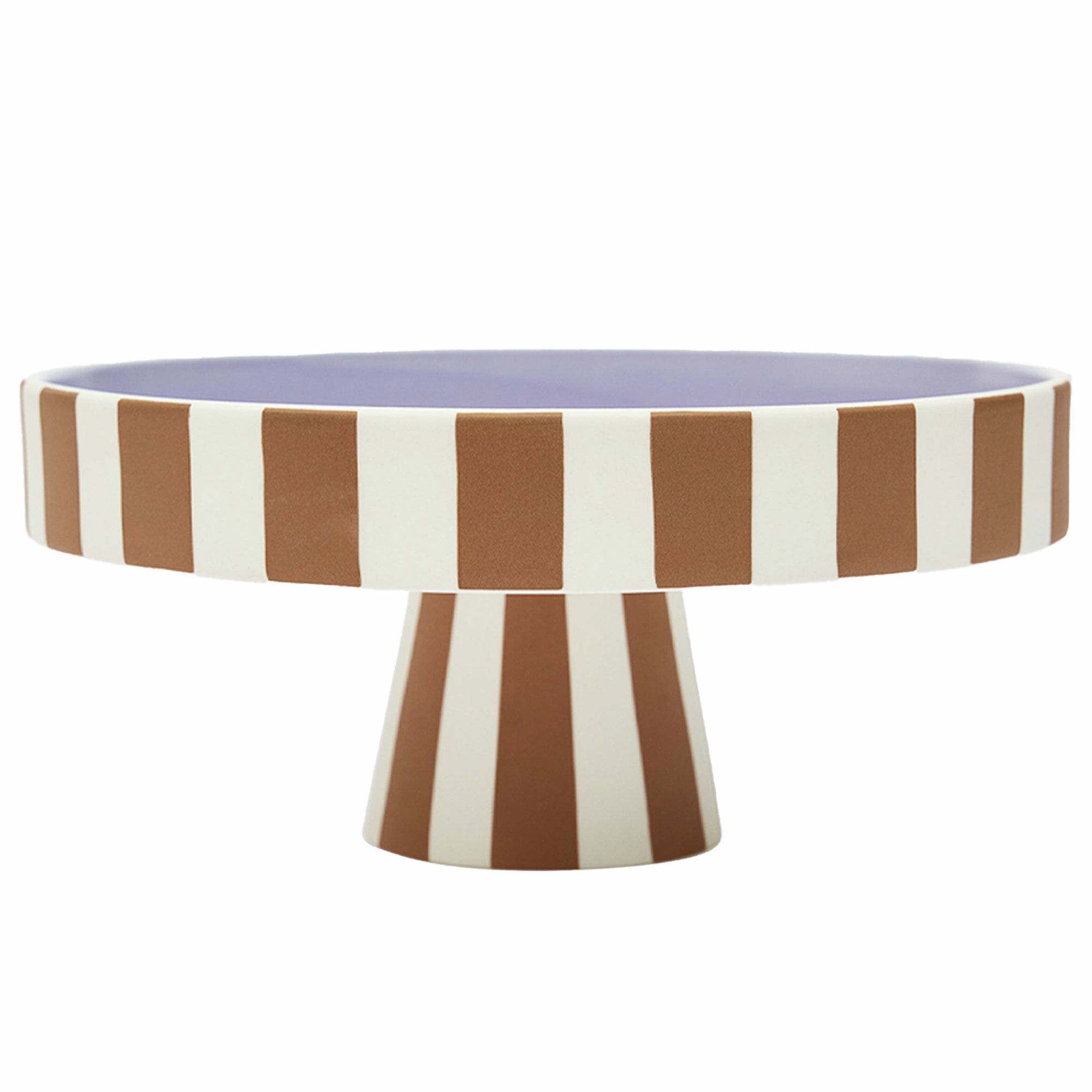 Oyoy Toppu Serveringsfad 27 Cm, Karamel Lavendel fra Oyoy Living Design
