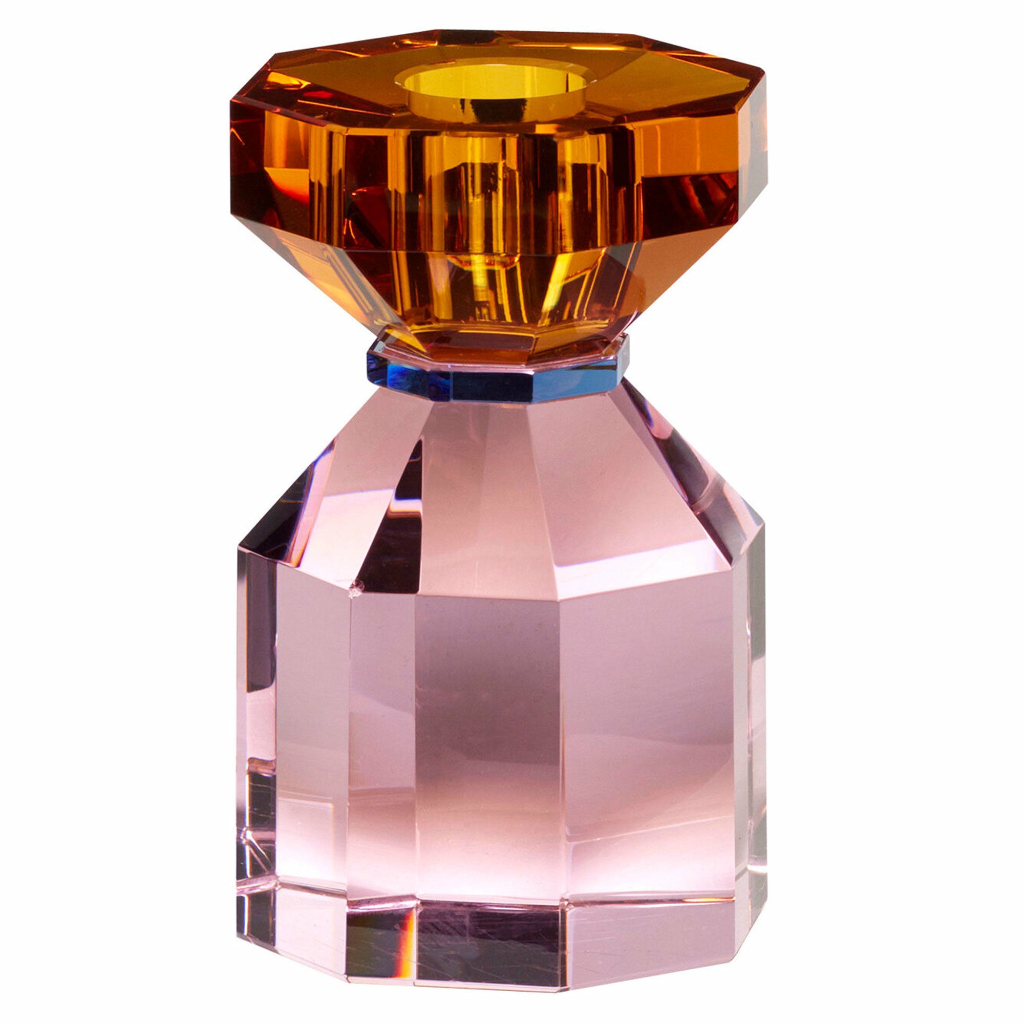 Gem Lysestage 11 Cm, Orange Pink fra Hübsch