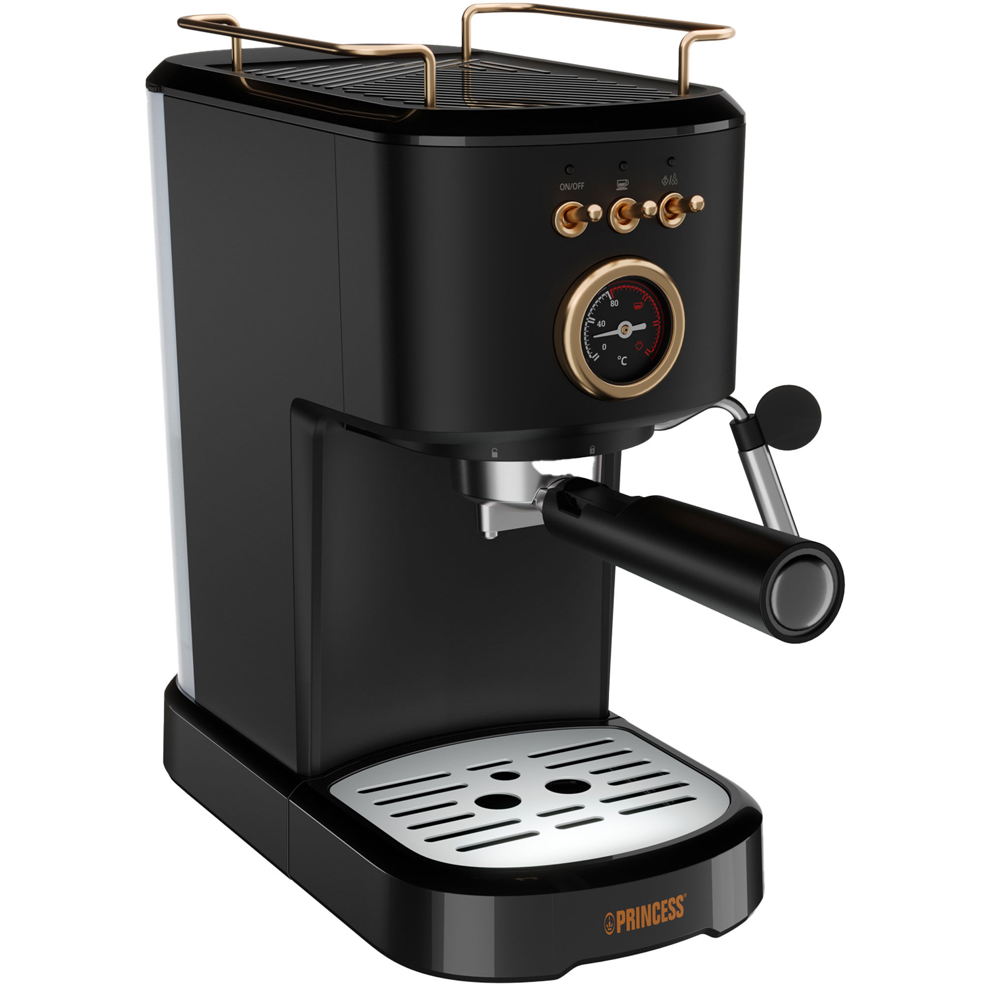 Prinsesse Espressomaskine, Rustfrit Stål fra Princess